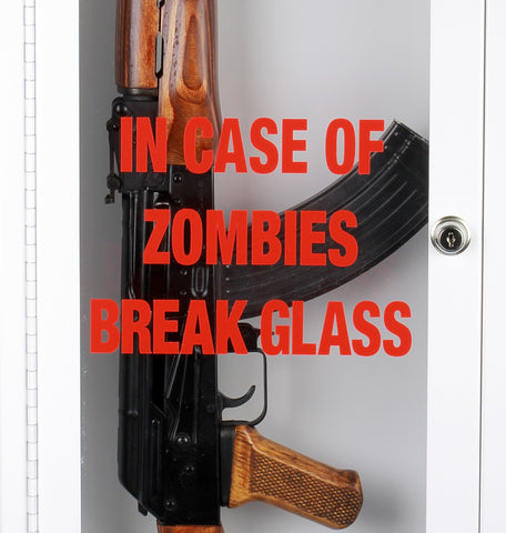 Zombie | Emergency Break Glass Gun Cabinet | Display Case | Wall Mountable