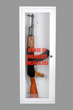 Zombie | Emergency Break Glass Gun Cabinet | Display Case | Wall Mountable
