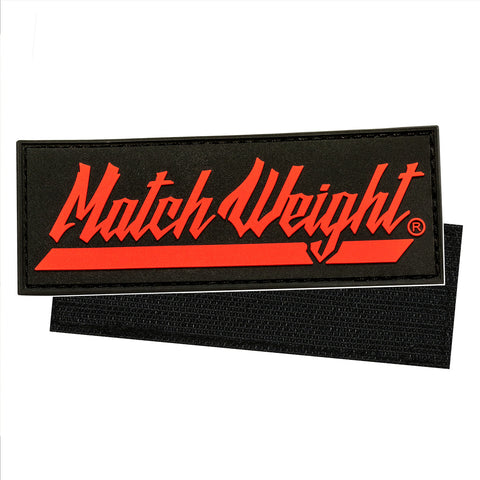 Match Weight Raised Rubber Velcro Patch